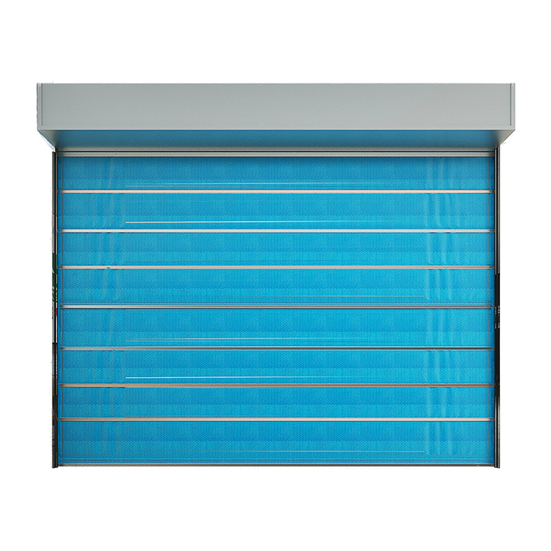 Composite material high speed roll up door